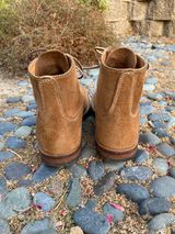 Viberg Trench Boot in Horween Natural Chromexcel Roughout