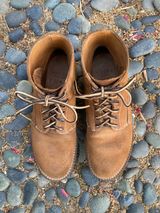 Viberg Trench Boot in Horween Natural Chromexcel Roughout