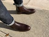 Brick EVA Compound Outsole Chelsea Boot in Annonay Chocolate Calf