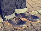 Truman Service Boot in Badalassi Carlo Navy Blue Minerva