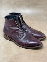 BLKBRD Luchador Service Boot in Horween Dark Burgundy Pioneer Reindeer