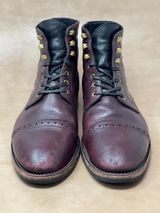 BLKBRD Luchador Service Boot in Horween Dark Burgundy Pioneer Reindeer
