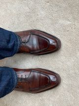 Gaziano & Girling Thorpe in Horween Vintage Oak Hatch Grain