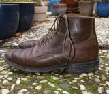 Viberg Service Boot in Maryam Brown Washed Camel