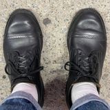 Viberg 145 Oxford in Horween Black Workshoe Butt