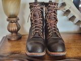 Nicks Patrol Boot in Horween Brown Waxed Flesh