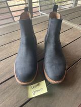 Mark Albert Chelsea Boot in Tasman Leather Group Black Roughout