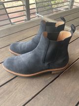 Mark Albert Chelsea Boot in Tasman Leather Group Black Roughout