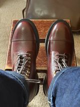 Grant Stone Cap Toe Boot in Horween Tan Pioneer Reindeer