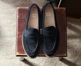 Grant Stone Travelers in C.F. Stead Black Janus Calf Suede