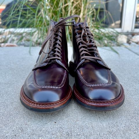 Photo by RoseAnvil_Weston on November 8, 2022 of the Alden Indy Boot in Horween Color 8 Shell Cordovan.