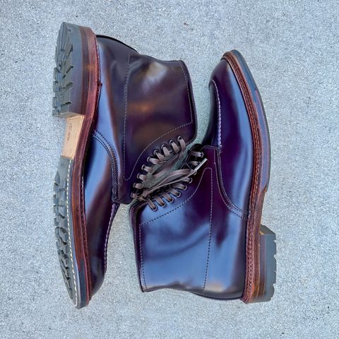 Photo by RoseAnvil_Weston on November 8, 2022 of the Alden Indy Boot in Horween Color 8 Shell Cordovan.
