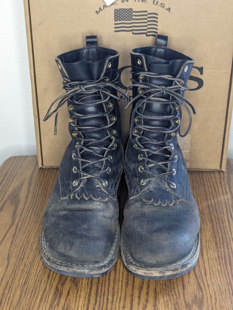 Photo by sassysasser on March 2, 2024 of the Nicks MTO in Horween Black Waxed Flesh.