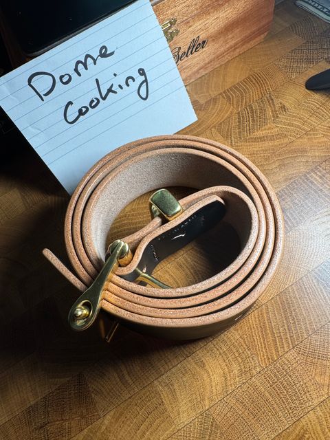 Photo by urban_spelunking on November 1, 2025 of the Pigeon Tree 1.5” Quick Release Belt in Klondike Black Teacore.