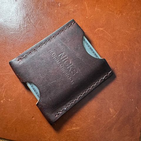 Photo by urban_spelunking on January 4, 2026 of the Nicks Handmade Boots Wallet in Italian Brown Cypress.