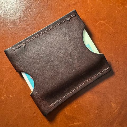 Photo by urban_spelunking on January 4, 2026 of the Nicks Handmade Boots Wallet in Italian Brown Cypress.