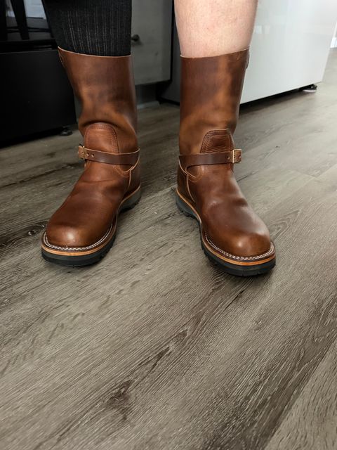 Photo by killerbootsman on May 28, 2026 of the Nicks Pullman in Horween Italian Brown Cypress.