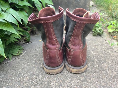 Photo by tdoellman on July 22, 2026 of the Russell Moccasin Co. Safari in S.B. Foot Walnut Timberjack & Olive Twill.