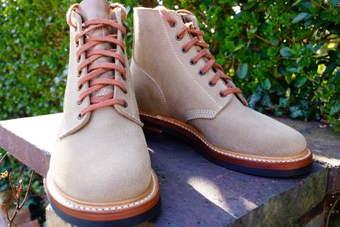 Photo by akh666 on April 10, 2023 of the John Lofgren M-43 Service Shoes in Horween Brown Chromexcel Roughout.
