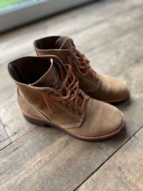 Photo by akh666 on November 14, 2023 of the John Lofgren M-43 Service Shoes in Horween Brown Chromexcel Roughout.