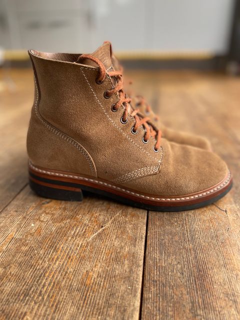 Photo by akh666 on November 14, 2023 of the John Lofgren M-43 Service Shoes in Horween Brown Chromexcel Roughout.