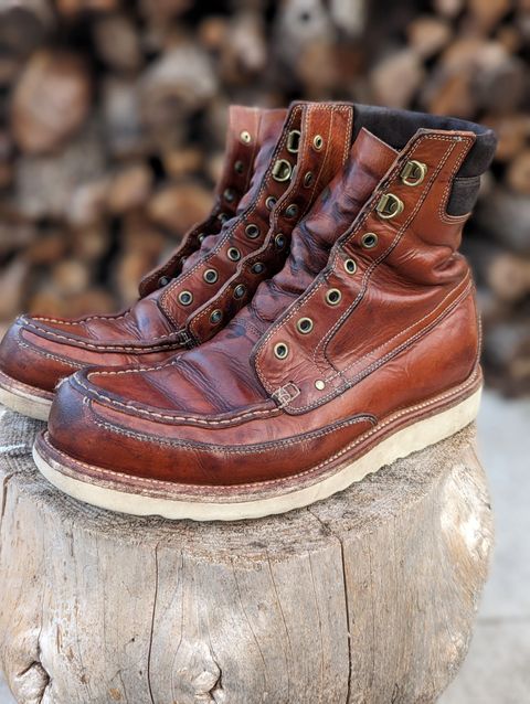 Photo by timelesstough on April 23, 2023 of the Grant Stone Field Boot in Badalassi Carlo Saddle Tan Minerva.