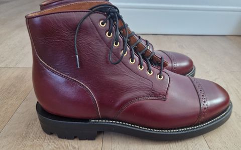 Photo by North on March 12, 2025 of the Grant Stone Garrison Boot in Horween Color 8 Chromexcel.