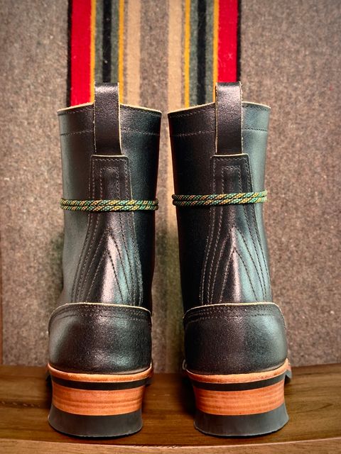 Photo by saintnick on October 1, 2024 of the Nicks LTT Heritage in Horween Black Waxed Flesh.