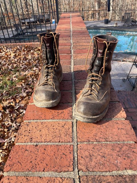 Photo by Bootman221 on December 1, 2024 of the Nicks x Rose Anvil ND3 in Horween Brown Waxed Flesh.
