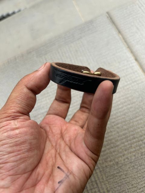 Photo by enggut on November 1, 2025 of the Artificial Goods Bracelet in Indonesian Natural Veg Tan.