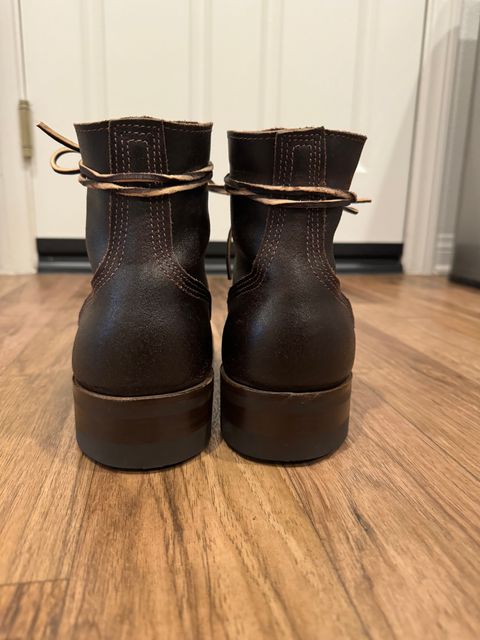 Photo by JayGeeToo on February 20, 2024 of the Nicks Americana in Horween Brown Waxed Flesh.