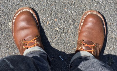 Photo by chuligani on July 12, 2026 of the Nicks Strider in Horween Ember Waxed Flesh.