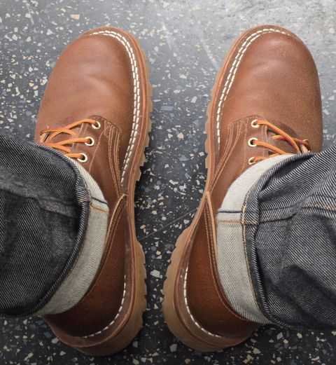 Photo by chuligani on July 13, 2026 of the Nicks Strider in Horween Ember Waxed Flesh.