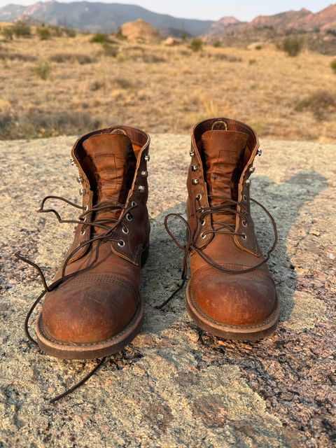 Photo by inventoryism on July 4, 2026 of the Red Wing Iron Ranger in S.B. Foot Copper Rough and Tough.