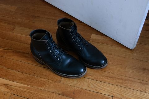 Photo by inventoryism on May 29, 2026 of the Viberg Service Boot in Horween Black Chromexcel.