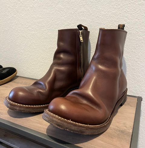 Photo by Manny_Quixote on May 24, 2026 of the Rolling Dub Trio Casper Boot in Horween Brown Chromexcel.