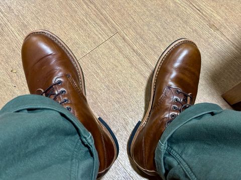 Photo by Lingo on July 10, 2026 of the Red Wing Beckman in S.B. Foot Cigar Excalibur.