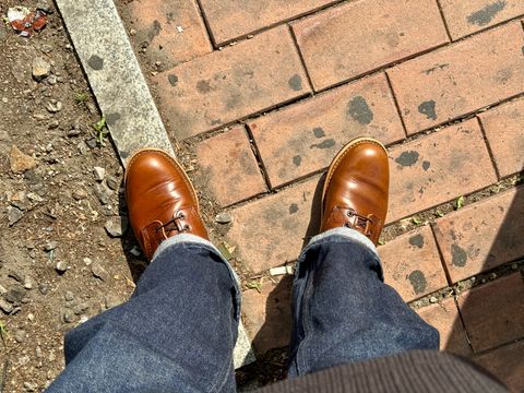 Photo by Lingo on July 12, 2026 of the Red Wing Beckman in S.B. Foot Cigar Excalibur.