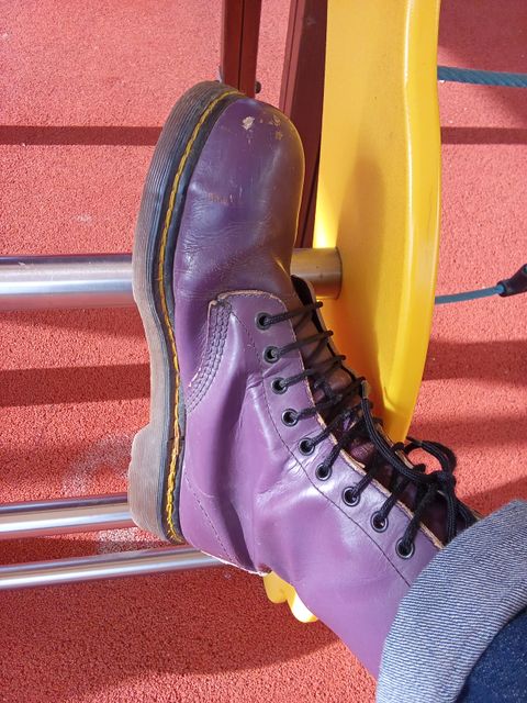 Photo by bacalhau on January 3, 2025 of the Dr. Martens 1460 Vintage Made In England in Tan Blizzard WP.