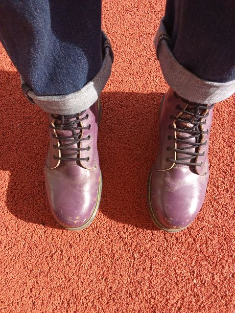 Photo by bacalhau on January 3, 2025 of the Dr. Martens 1460 Vintage Made In England in Tan Blizzard WP.