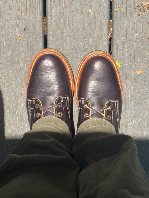 Photo by ZFitzGolf on July 15, 2026 of the Truman Plain Toe Boot in Black Cypress Teacore.