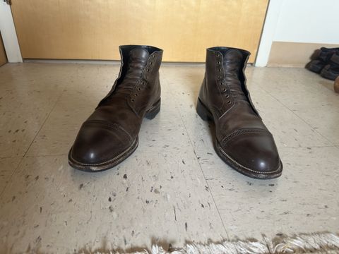 Photo by bbart on January 17, 2026 of the Viberg Service Boot PCT in Maryam 1071 Port Vitello Calf Nubuck.