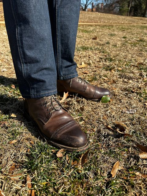 Photo by bbart on February 27, 2026 of the Viberg Service Boot PCT in Maryam 1071 Port Vitello Calf Nubuck.