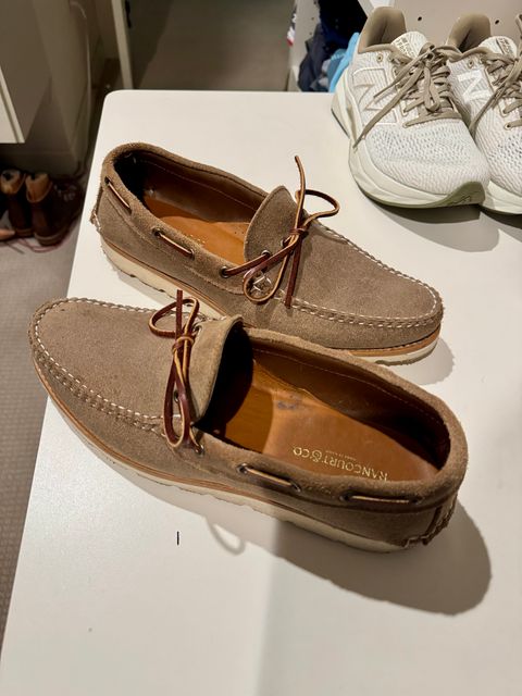 Photo by RyanTheGray on November 23, 2024 of the Rancourt & Co. Gilman Camp Moc in Horween Marine Field Roughout.