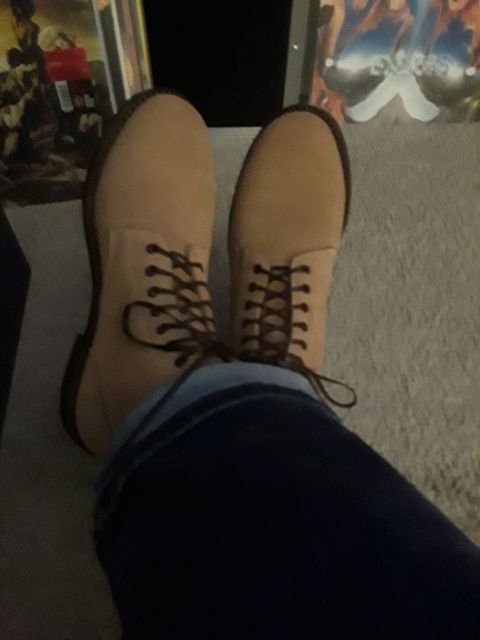 Photo by Natural1 on December 15, 2024 of the Oak Street Bootmakers Field Boot in Horween Natural Chromexcel Roughout.