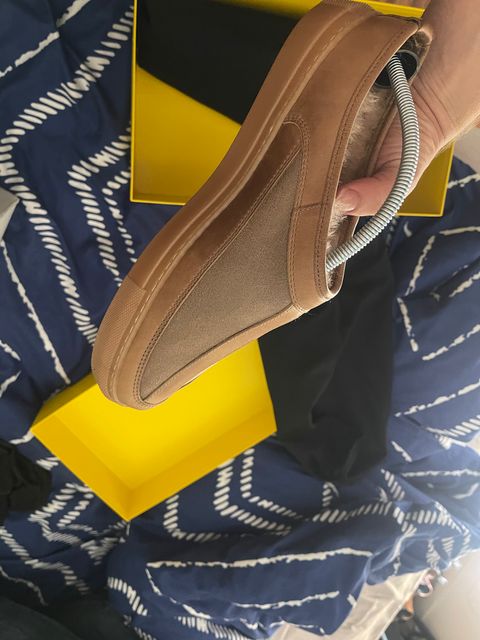 Photo by aussiebootboy on February 4, 2025 of the Goral Goral/ x Rose Anvil Sluggs in Horween Natural Chromexcel.