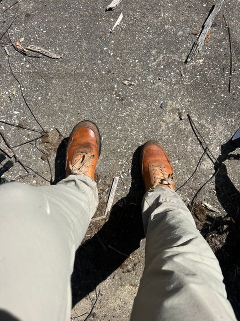 Photo by aussiebootboy on January 2, 2026 of the Goral Samara in Maryam Natural Veg Tan.