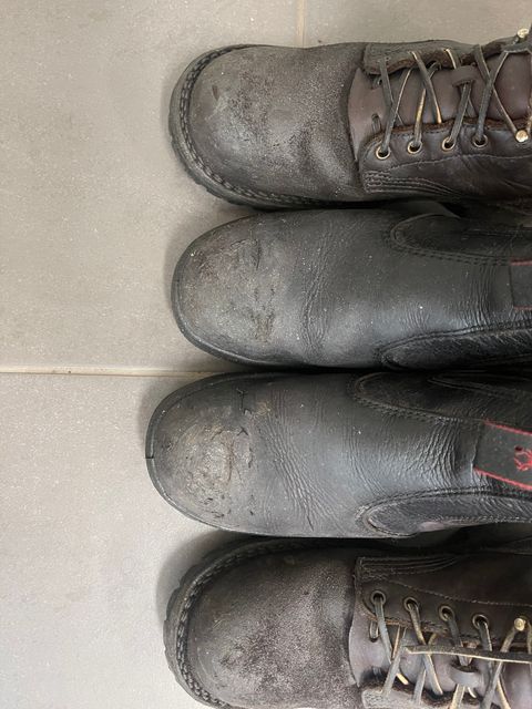 Photo by aussiebootboy on February 12, 2025 of the JK Boots O.T. in Seidel Chocolate Oil Tan Roughout.