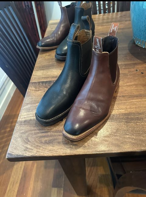 Photo by aussiebootboy on January 12, 2026 of the R.M. Williams Chinchilla in Burnished European crust leather.