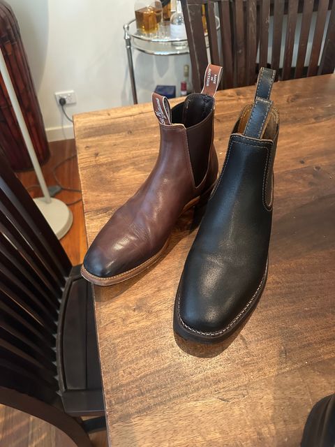 Photo by aussiebootboy on January 12, 2026 of the R.M. Williams Chinchilla in Burnished European crust leather.